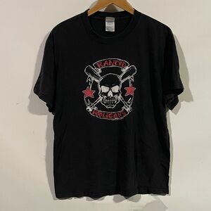 Vintage Black Skull Graphic Tee
